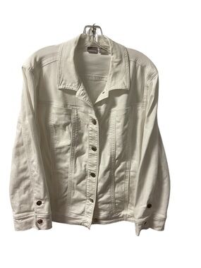 Chico's White Denim Jean Jacket